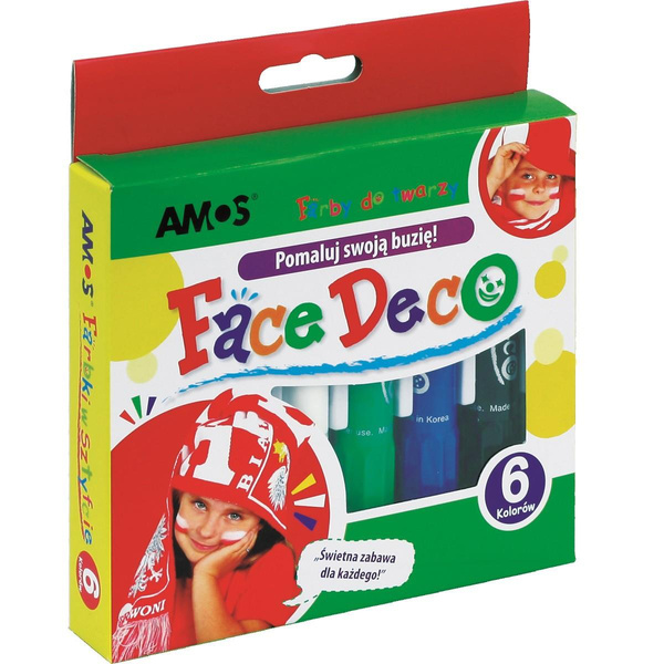 Farby do twarzy 6 kolorów Amos