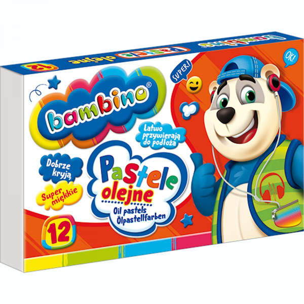 Pastele olejne Bambino 12 kolorów