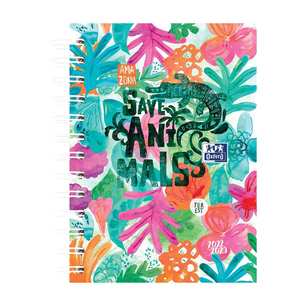 Kalendarz Oxford Jungle 12x18cm 2025/2026