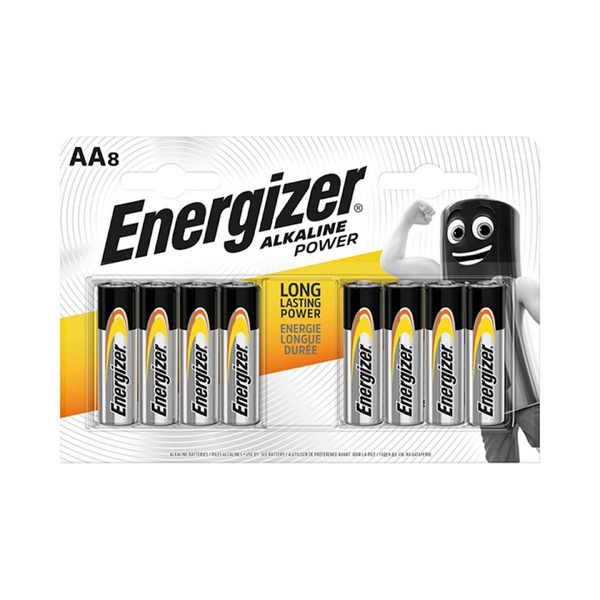 Baterie AA LR6 1.5V Energizer Alkaline Power (8 szt.)