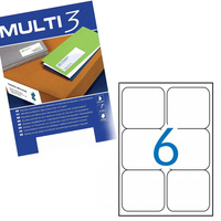 Etykiety samoprzylepne Multi 3 uniwersalne białe 99,1x93,1mm