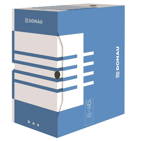 Pudełko archiwizacyjne Donau A4 15,5cm niebieski