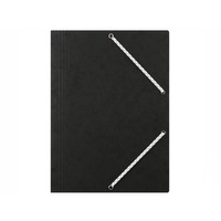 Teczka z gumką Donau A4 preszpanowa czarny