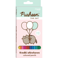 Kredki ołówkowe trójkątne Pusheen 12 kolorów