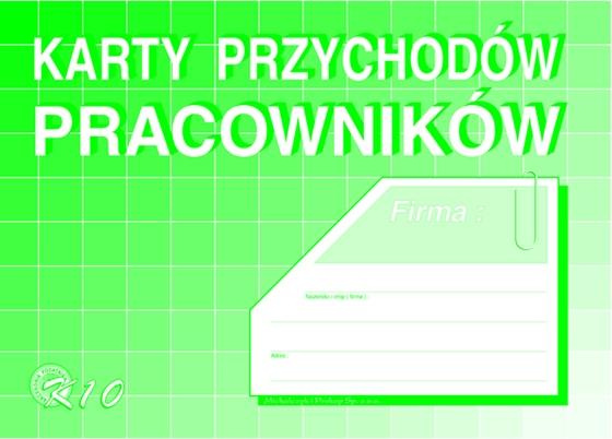 Karty przychodów pracowników A5