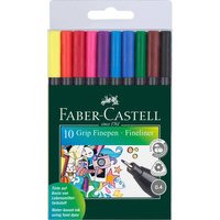 Cienkopisy Faber Castell Grip 10 kolorów