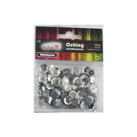 Cekiny metalizowane MT-6587 srebrne