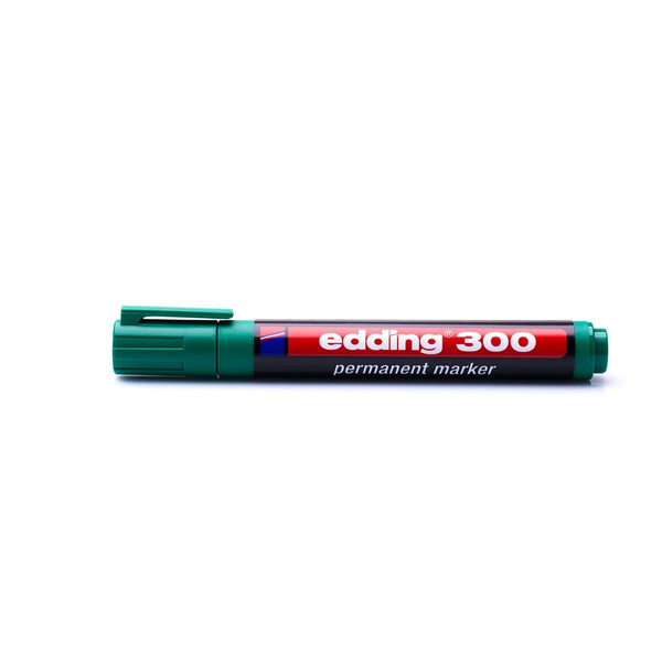 Marker permanentny Edding 300 końcówka okrągła zielony