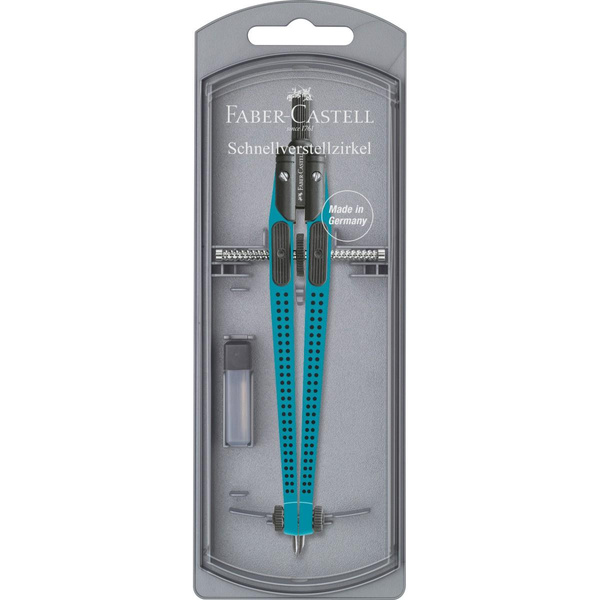 Cyrkiel Faber Castell Grip turkusowy