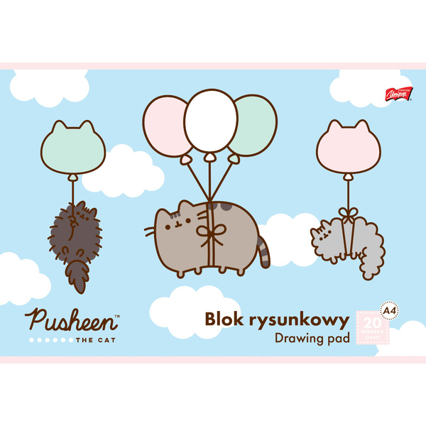 Blok rysunkowy A4 20 kartek Pusheen