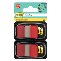 Zakładki indeksujące Post-it 3M czerwone 25x43mm