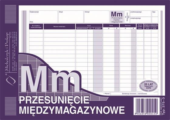 MM Przesunięcie międzymagazynowe A5 wielokopia