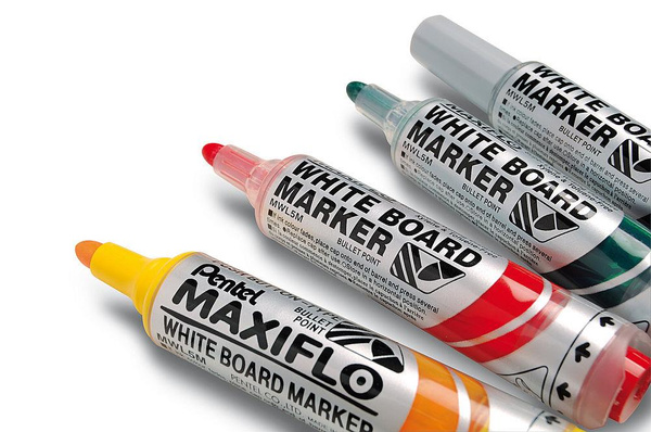 Marker suchościeralny Pentel Maxiflo MWL5M gruby 6mm żółty