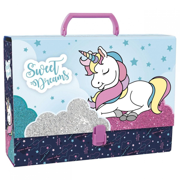 Teczka z rączką gruba dla dzieci Jednorożec 12