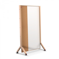Tablica magnetyczno-suchościeralno-korkowa parawan 100x174,5cm Memobe Idea