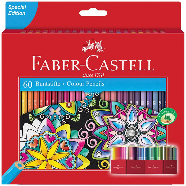 Kredki ołówkowe Faber Castell 60 kolorów