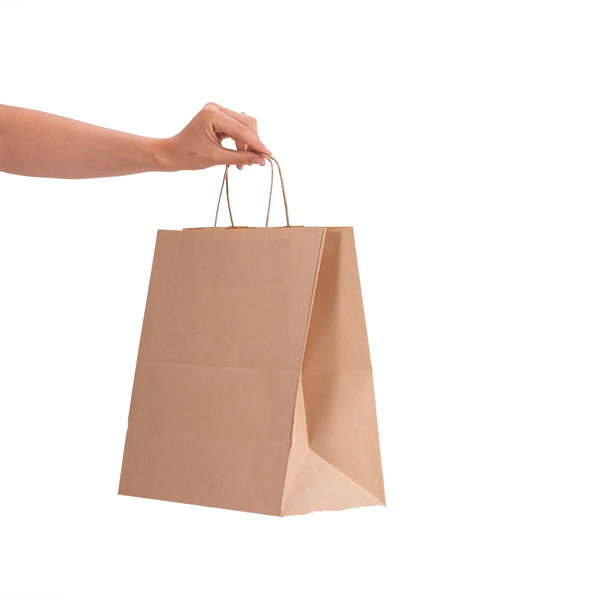 Torba papierowa ekologiczna 305x170x340 mm brązowa