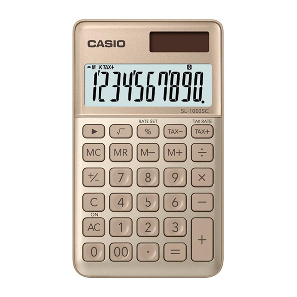Kalkulator kieszonkowy Casio SL-1000SC-GD-S