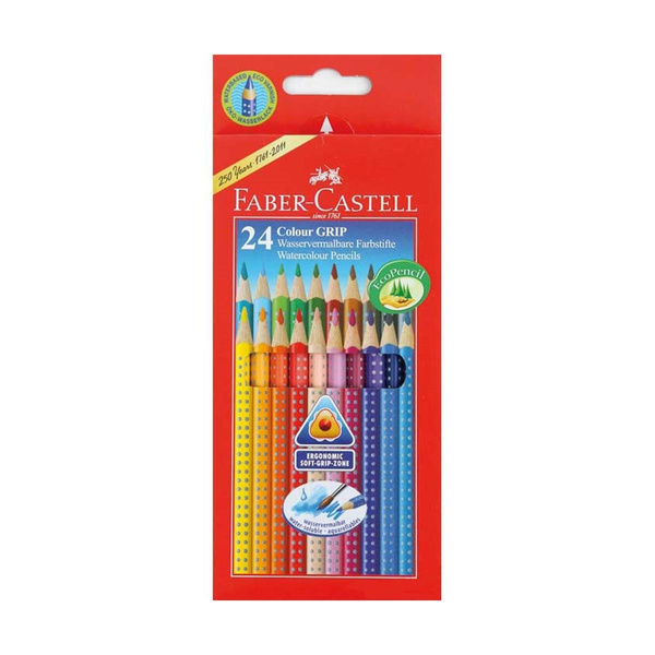 Kredki ołówkowe Faber Castell Grip 2001 24 kolory