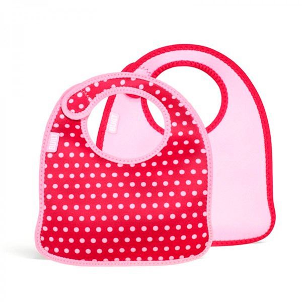 Śliniak dla dzieci Baby Pink Mini Dots 2 sztuki