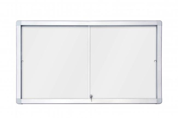 Gablota magnetyczno-suchościeralna 2x3 1410x1010mm z przesuwanymi drzwiami