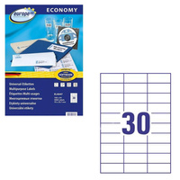 Etykiety samoprzylepne Avery Zweckform Economy uniwersalne białe 70x29,7mm