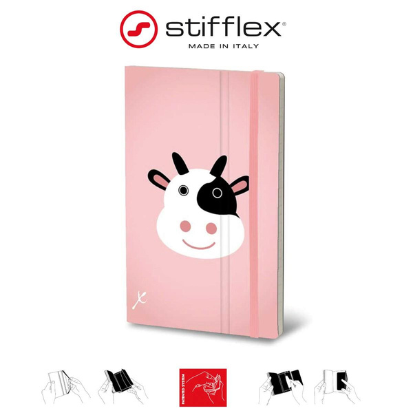 Notatnik Stifflex Cow 13x21cm 192 strony Krowa