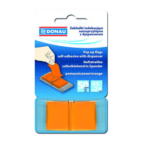 Zakładki indeksujące Donau 25x45mm pomarańczowe