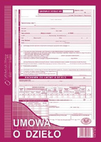 Umowa o dzieło A4 oryginał + kopia