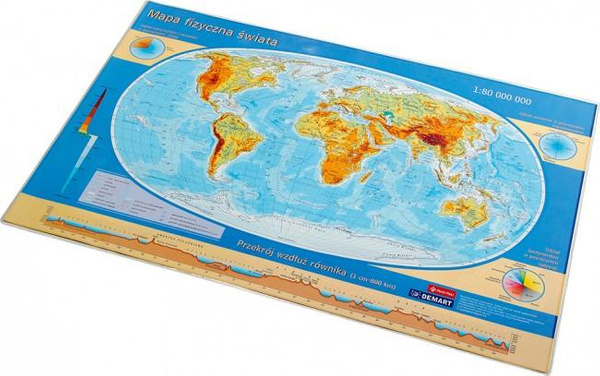 Podkładka na biurko Mapa Świata Panta Plast