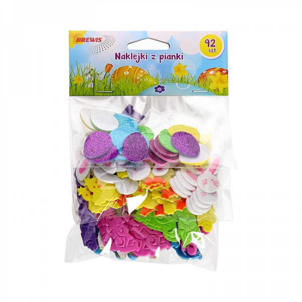 Naklejki świąteczne Wielkanocne piankowe Brewis