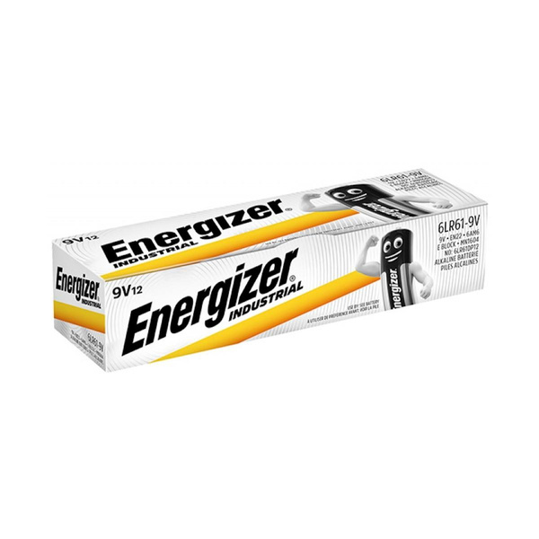 Baterie 9V 6LR61 Energizer Industrial (12 szt.)