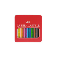 Kredki ołówkowe Faber Castell 16 kolorów Jumbo Grip metalowe pudelko