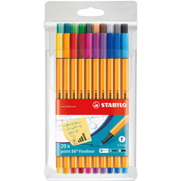 Cienkopis Stabilo Point 88 komplet 20 sztuk