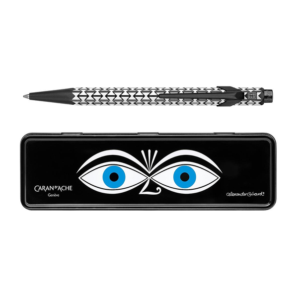 Długopis automatyczny Caran d`Ache 849 Alexander Girard Black M w pudełku
