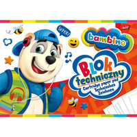 Blok techniczny A4 Bambino