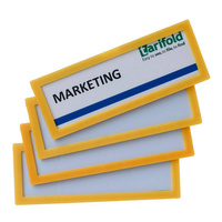 Ramka magnetyczna Djois x Tarifold naścienna 120x45mm zestaw 4 sztuki żółty