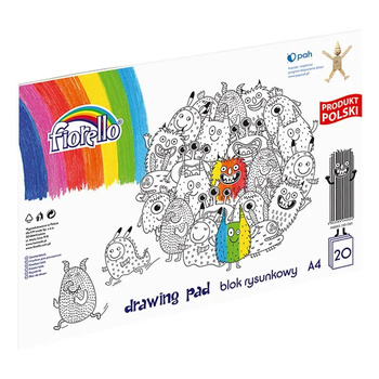Blok rysunkowy A4 20 kartek Fiorello