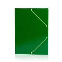 Teczka z gumką Donau A4 kartonowa gładka zielony