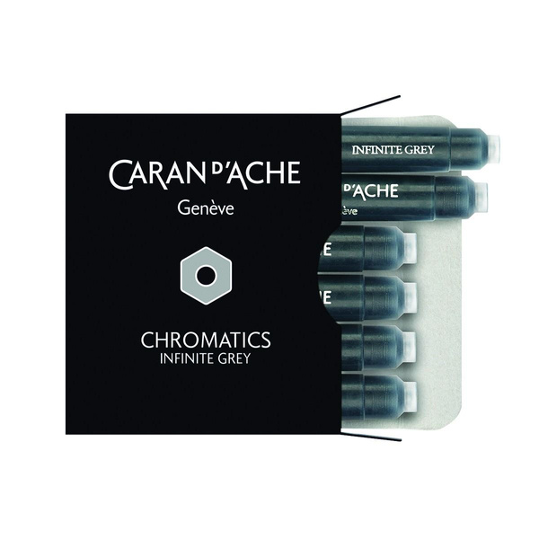 Naboje do pióra Caran d`Ache Chromatics szary