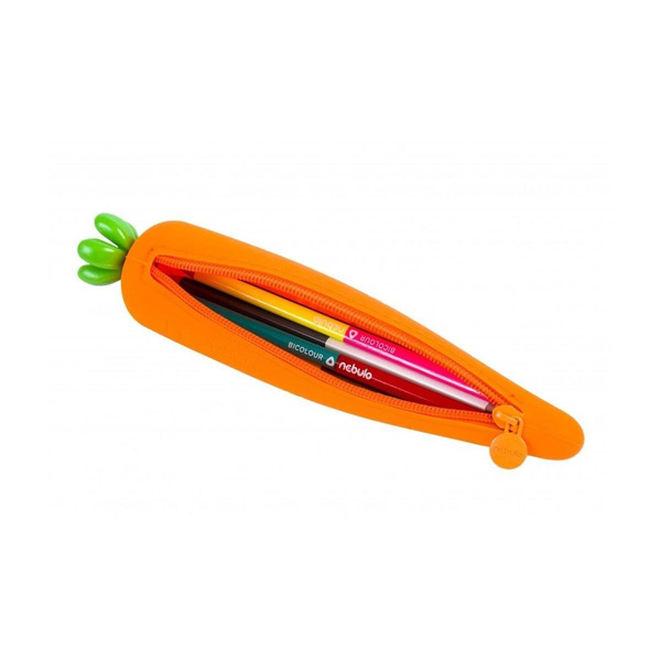 Piórnik silikonowy Nebulo Marchewka