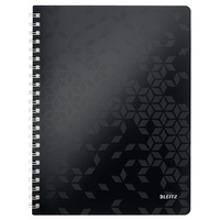 Kołonotatnik A4 80 kartek kratka Leitz Wow czarny