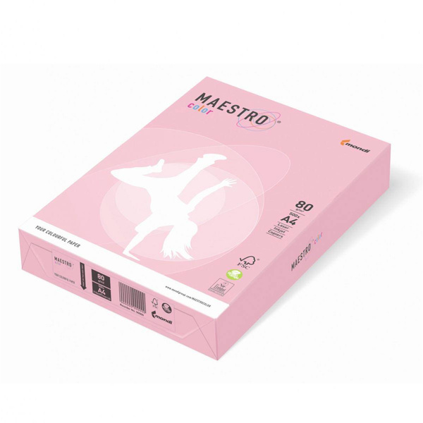 Papier ksero kolorowy A4 80g różowy Maestro Color OPI74