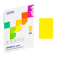 Etykiety samoprzylepne Grand 064 A4 żółte