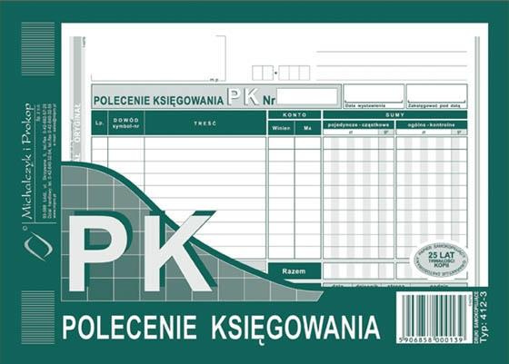 Polecenie księgowania A5