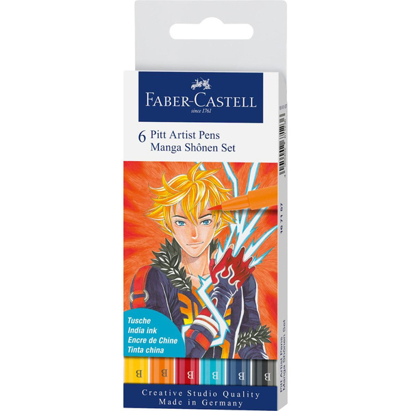 Zestaw pisaków Pitt Artist Pen Manga Shonen Faber Castell