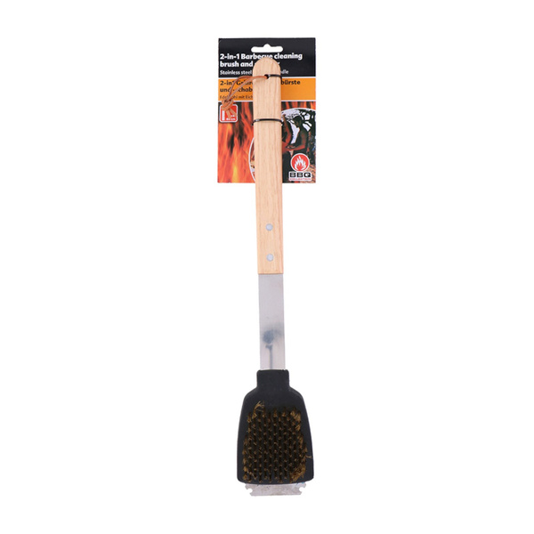 Szczotka do czyszczenia grilla 2w1 szczotka plus skrobak BBQ