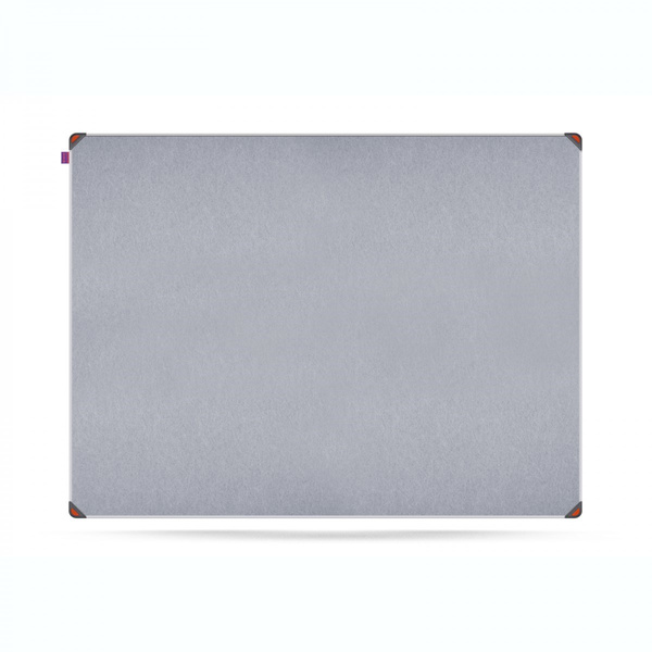 Tablica filcowa w ramie aluminiowej 120x90 cm Memobe Idea szara