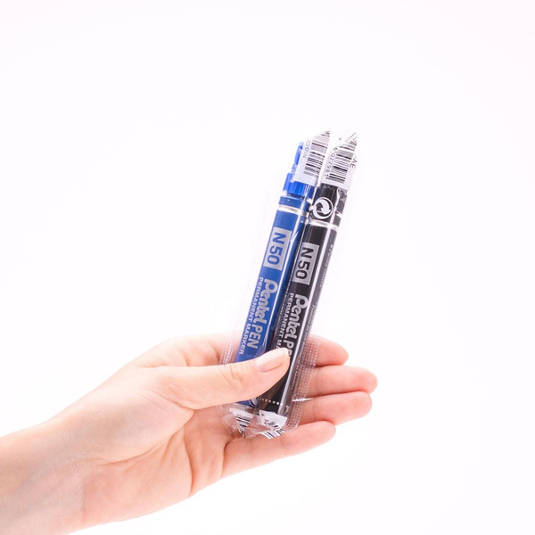 Marker permanentny Pentel N50 końcówka okrągła  niebieski
