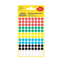 Etykieta Zweckform kółka 416 sztuk miks kolorów